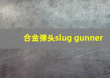 合金弹头slug gunner